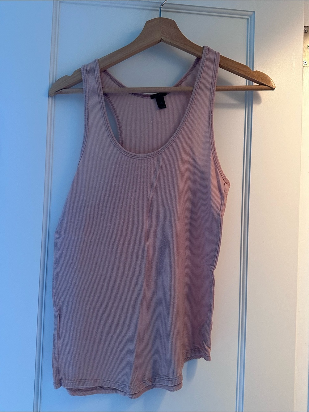 J. Crew Ribbed Tank in Dusty Rose/Nude